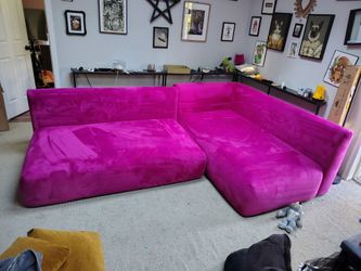 Joybird Carin Sectional in Pink