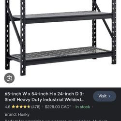 65” Husky 3 Tier Shelving 