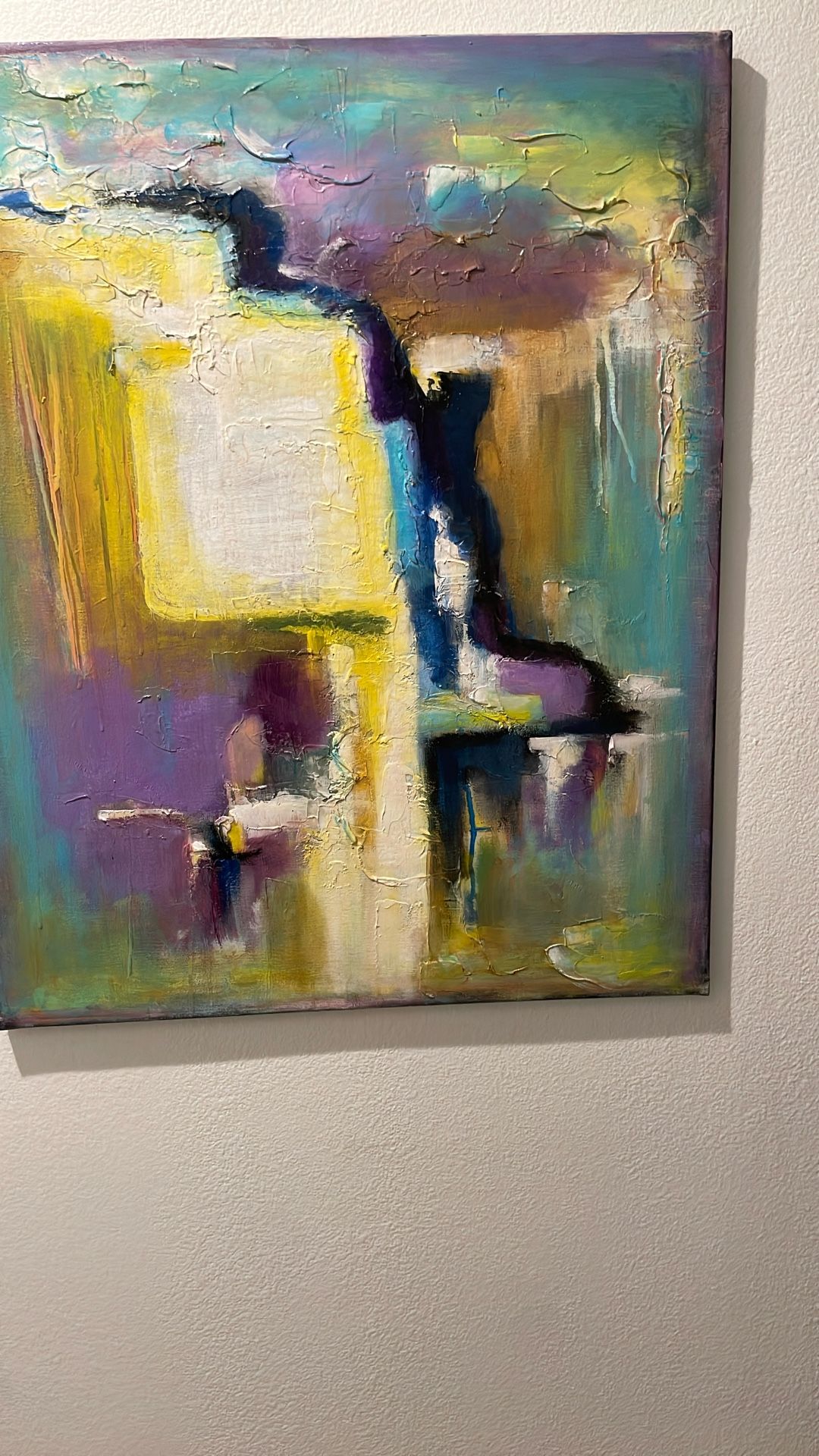 24x30 Abstract Acrylic Painting On Canvas