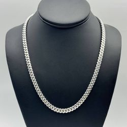 New Jewelry .925 sterling silver Cuban link chain necklace 20” 5.00mm
