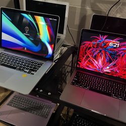 Laptops Chromebooks MacBooks iMacs. Etc. 