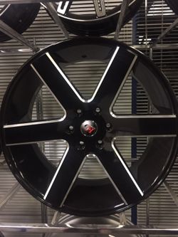 22" gloss black wheels