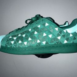 Adidas New W/O Box Superstar Xeno Green Reflective Mens Size 9 Unique Cool