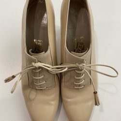 Salvatore Ferragamo Laced Up Heels Size 11 AA