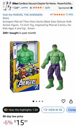 Marvel Avengers Hulk Action Figure by Hasbro