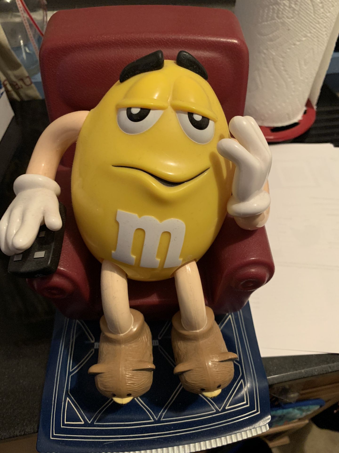 M&M recliner candy dispenser