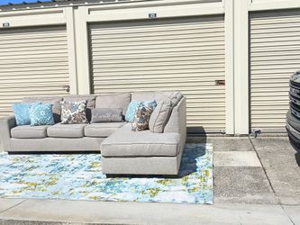 Gray L Shaped Sectional Sofa
