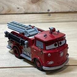 Disney Pixar Cars Red Fire Truck Metal Diecast Radiator Springs Fire Engine