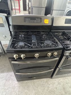GE double oven  gas stove