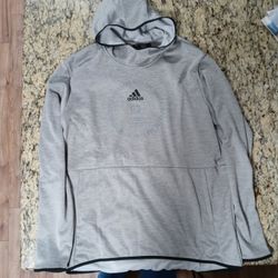 Adidas mens XL light Grey with black outlining