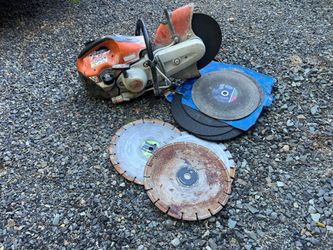 Stihl 14” Saw with Blades “pipe saw”
