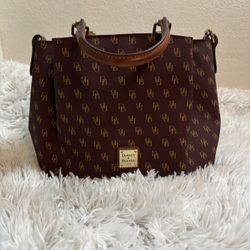 Maroon Dooney And Burke Satchel 