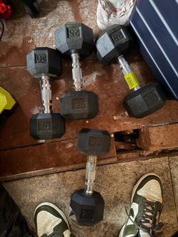 25 lb & 20 lb dumbbell sets