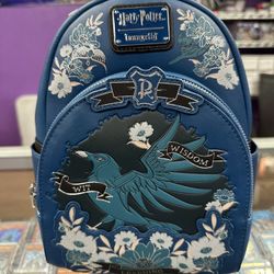 Harry Potter Ravenclaw House Floral Tattoo Mini Backpack