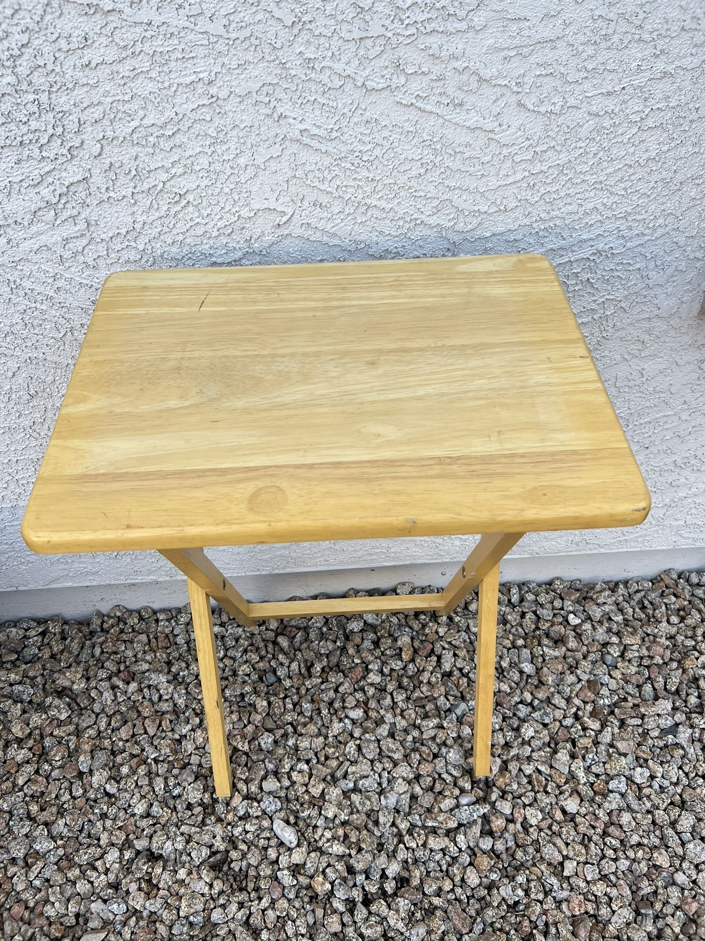 Wood Folding Tray Table