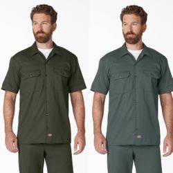 Short Sleeve Work Shirt—1574KH-KHAKI