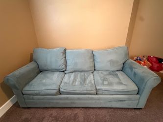 Ashley Furniture Blue Green Sofa Couch