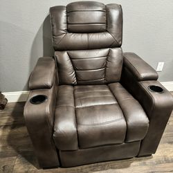 Recliner leather 