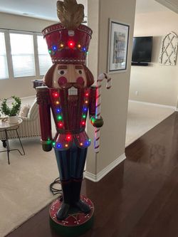 Large Light-Up Christmas Nutcracker Figurine