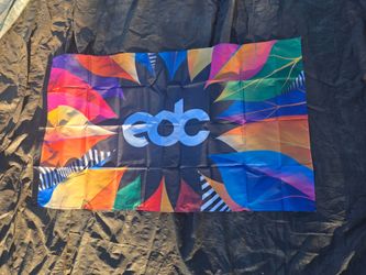 FOR SALE Edc Electric Daisy Carnival cloth banner poster Flag Pride rainbow Rave music