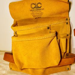 🔥 🔨🧰 Professional CLC Leather Tool Pouch Set (2) – Made in USA – Electrician / Carpenter 🔥