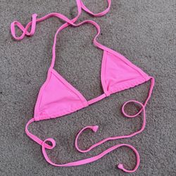 New Small Neon Hot Pink Bikini Top Festival Rave 