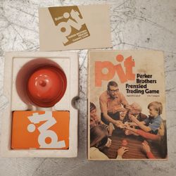Vintage 1973 Pit Parker Brothers Frenzied Trading Card Game, Complete with Bell And Instructions 