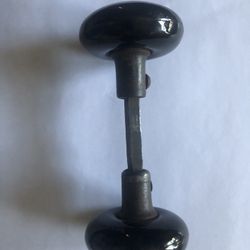 Antique Black Glass Door Knobs 1920’s