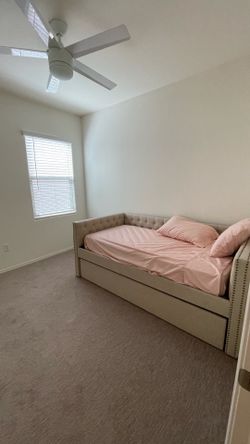 Ivory day bed with mattress