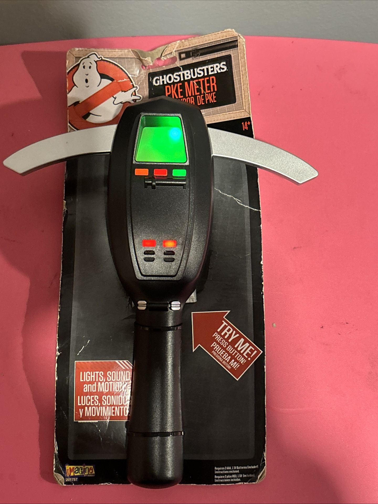 Ghostbusters Halloween Ghost PKE Meter Replica Lights Cosplay Costume