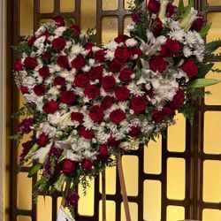 Heart Funeral Wreath