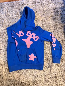 Spider 555 Blue Pink Graphic Hoodie