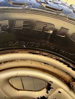 245/75R16 Tire on Steel Rim
