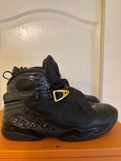 Air Jordan 8 Retro Black Confetti Sneakers