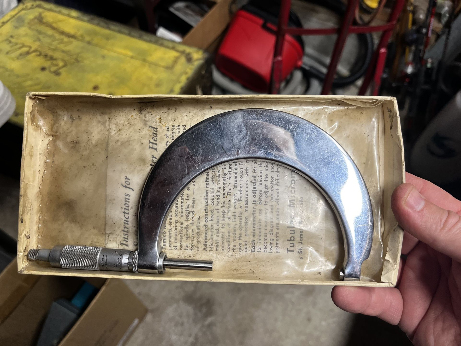 Scherr Tumico Interchangeable Anvil Tubular Micrometer