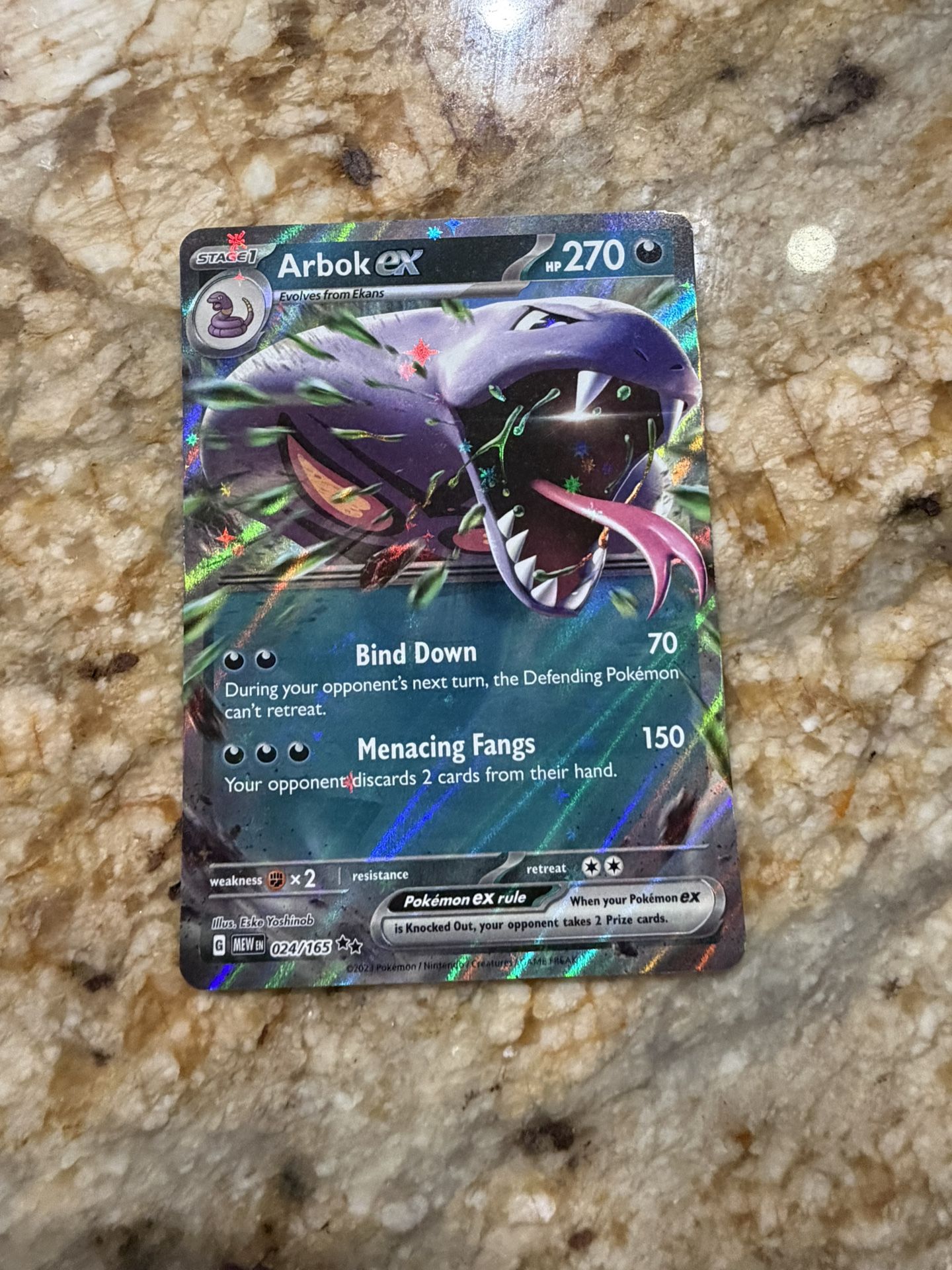 Pokémon Arbok Ex