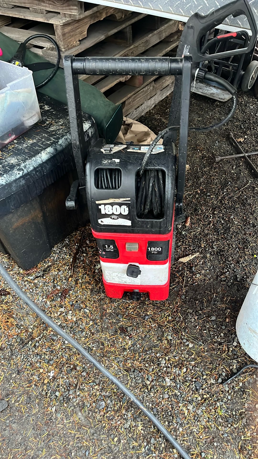 Pressure Washer 1800 Psi 1.5 Gps