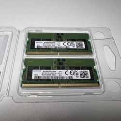 Samsung 16GB DDR5 4800 (8GBx2) Laptop Memory