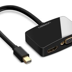 Mini Displayport to HDMI VGA 2-in-1 Adapter
