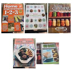 5-Book Lot: Cookbooks + Home Improvement 1-2-3 - OBO