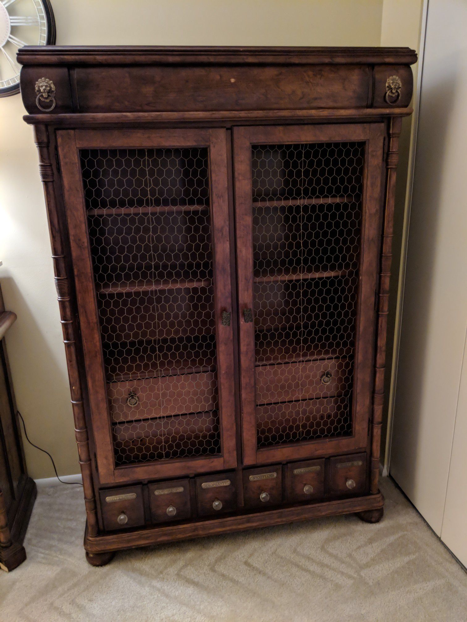 Antique wood dresser