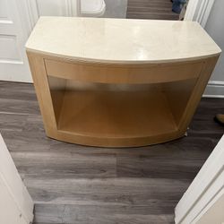2 Large End Tables With Marble Tops