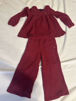 Tommy Hilfiger Girls Waffle Knit Two-Piece Set