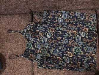 Blue dress long maxi