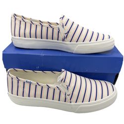 Keds double decker canvas stripe slip-on sneakers women’s Size 9.5M