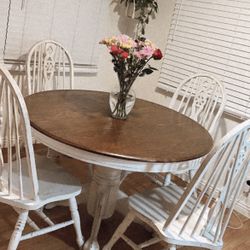 Round Farm Style Dining Table