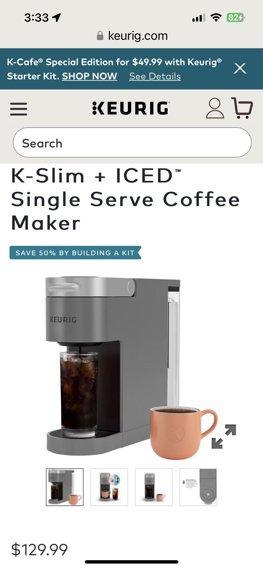 K Slim + Ice Keurig Coffee Machine