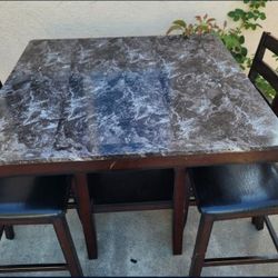 Wooden Dining table with 4 chairs