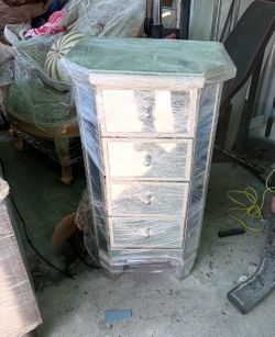 Mirrored side tables
