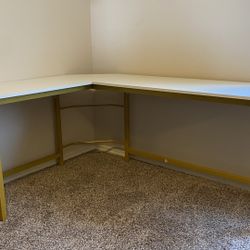 White/Gold Desk 